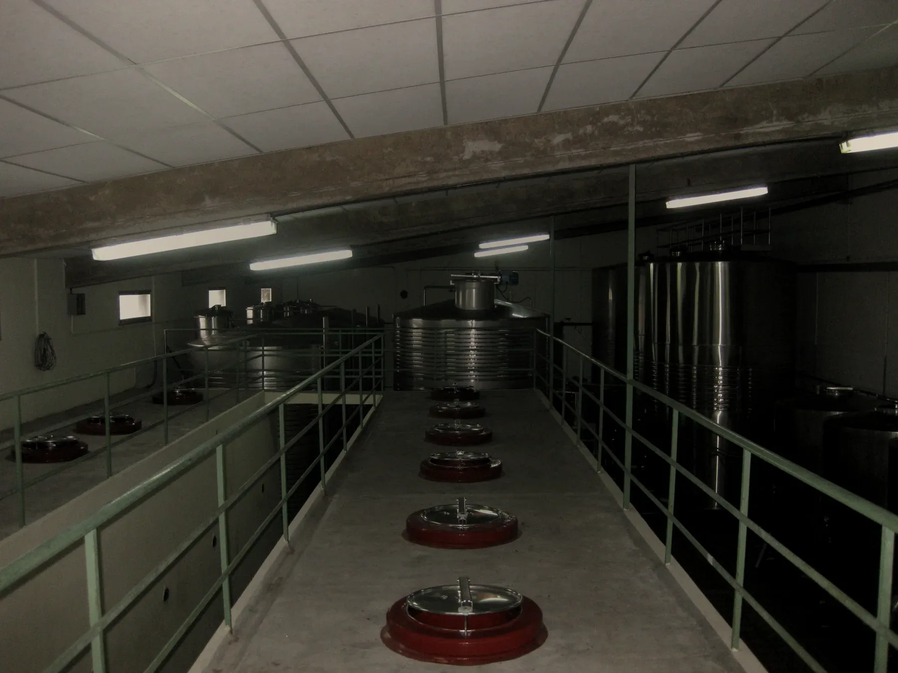 Depósitos de fermentación inoxidable de Dom Bardo · Elaboración albariño